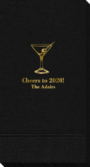 Martini Party Guest Towels